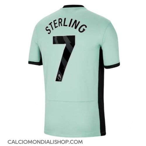 Maglie da calcio Chelsea Raheem Sterling #7 Terza Maglia 2023-24 Manica Corta